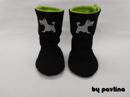 Softshellové válenky / capáčky - Pejsek se zelenou