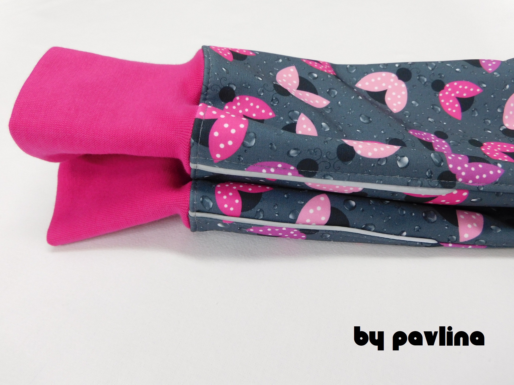 Dětské zimní rostoucí softshellové kalhoty - Beruškové