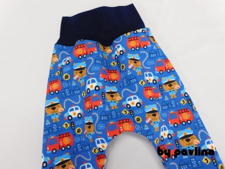 Chlapecké zimní softshellové kalhoty/turky - Hasiči a policie