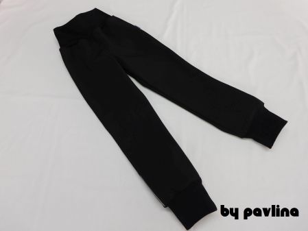 Dětské zimní softshellové kalhoty - Černé