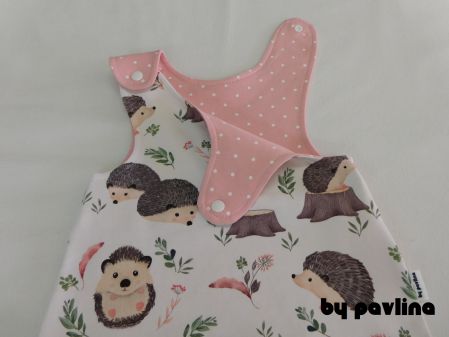 Dívčí dupačky - Ježečci 2 s puntíčkem