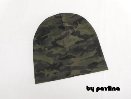 Unisex čepice - Maskáč oliva