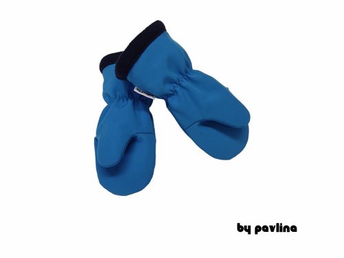 Dětské softshellové rukavice - Tučňáček