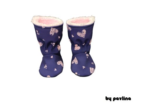 Softshellové válenky / capáčky s W.- Srdíčka