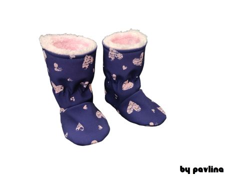 Softshellové válenky / capáčky s W.- Srdíčka