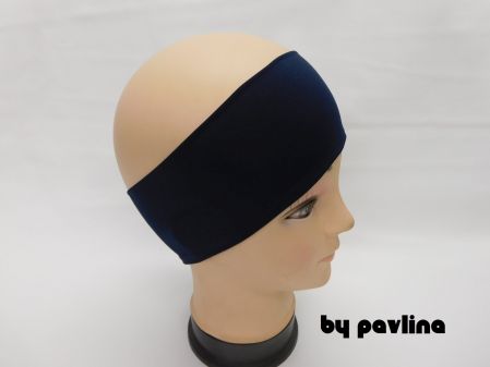 Unisex funkční čelenka - Tmavě modrá