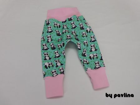Dívčí softshellové kalhoty / turky - Pandičky
