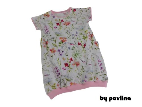 Dívčí balonkové šaty - Louka