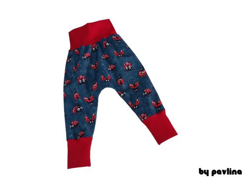 Dívčí jarní - podzimní softshellové turky - Červené berušky