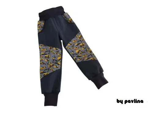 Zimní rost. softshellové kalhoty- Šedé + Bagry