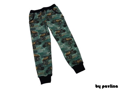 Dětské teplé tepláky - Monster truck