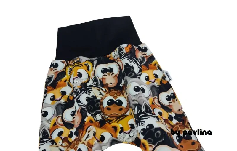 Dětské kraťásky / turky - Vykulená zvířátka