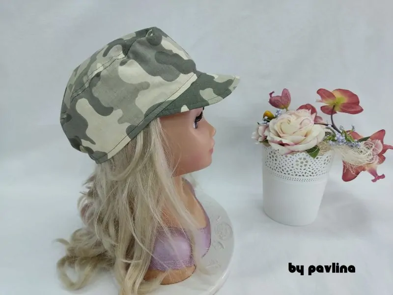 Dětská kšiltovka - Maskáč zelený