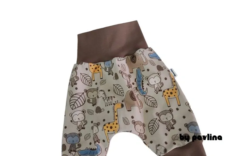 Dětské kraťásky / turky - Kreslená afr. zvířátka
