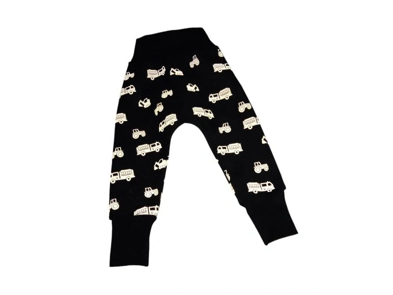 Zimní softshellové turky - Reflexní auta na černé