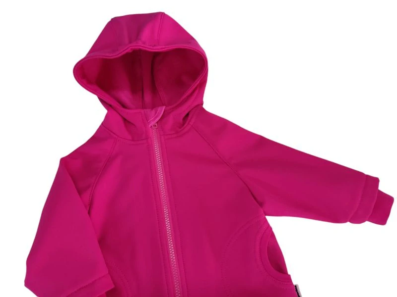 Dívčí softshellová bunda - Malinová