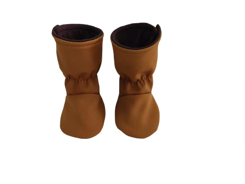 Dětské softshellové válenky / capáčky - Karamelové