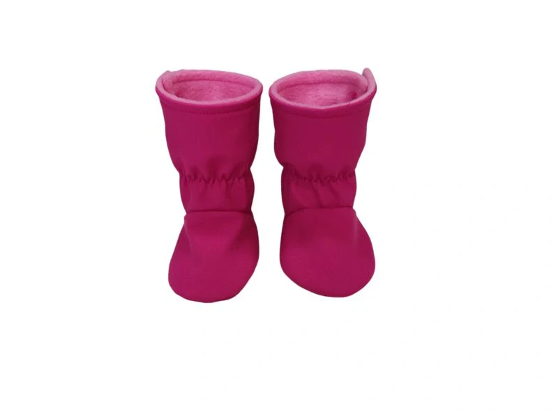 Dětské softshellové válenky / capáčky - Malinové