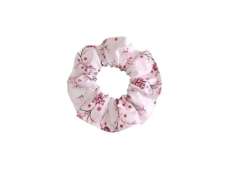Gumička do vlasů / scrunchies - Drobné převislé růžičky