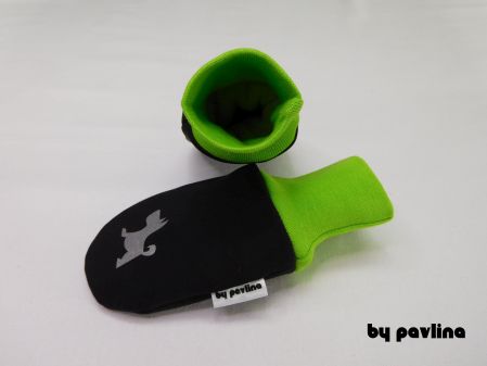 Dětské kojenecké softshellové rukavice - Pejsek