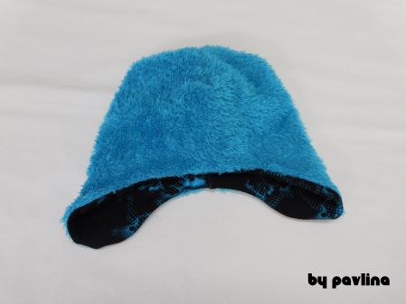 Dětská zimní čepice / ušanka - Vesmírná mapa