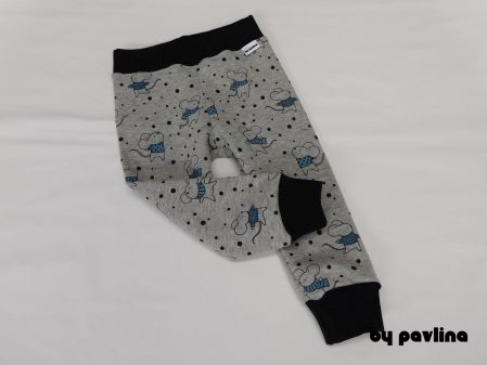 Dětské teploučké tepláčky - Tančící myšky