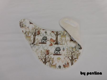 Dětský zimní kojenecký nákrčník - Zvířátka u týpí