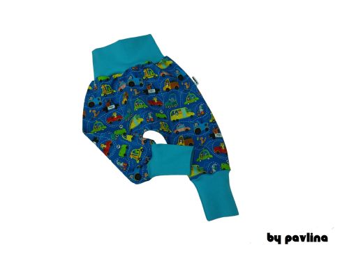 Chlapecké tepláčky / turky - Zvířátka v autíčku