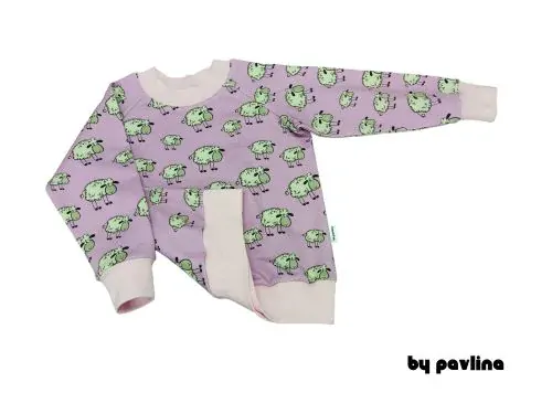 Dívčí mikina - Ovečky na růžové