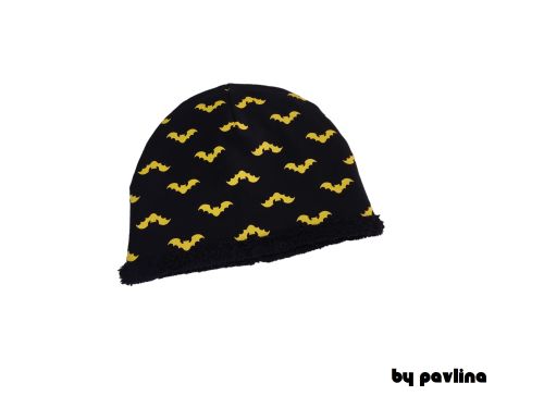 Dětská zimní klasická čepice - Netopýr