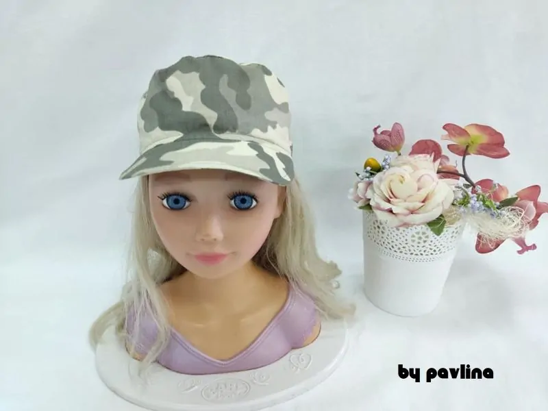 Dětská kšiltovka - Maskáč zelený