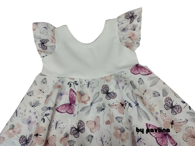 Dívčí letní šaty - Motýlci