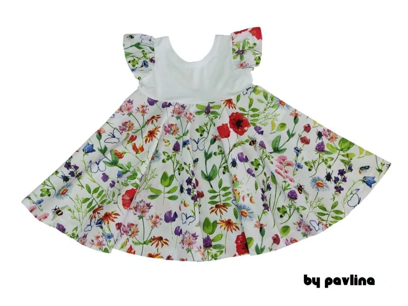 Dívčí letní šaty - Rozkvetlá louka