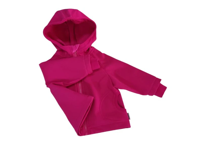 Dívčí softshellová bunda - Malinová