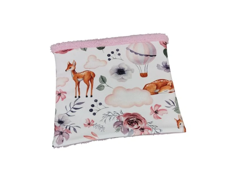 Zimní oboustranný nákrčník - Srnky