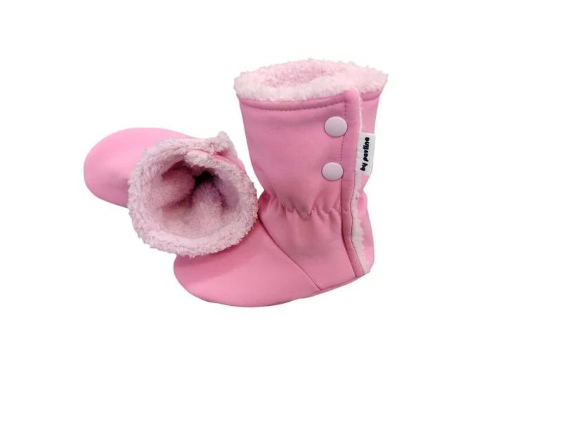 Softshellové válenky / capáčky s W. - Sv. růžové