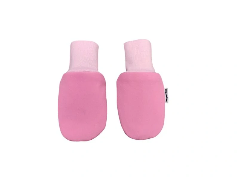 Kojenecké softshellové rukavice - Sv. růžové