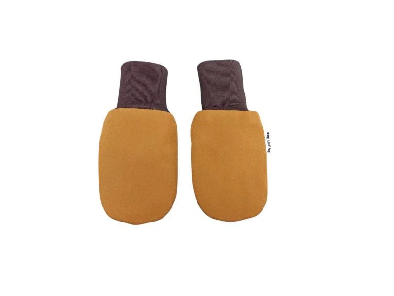 Kojenecké softshellové rukavice - Karamelové