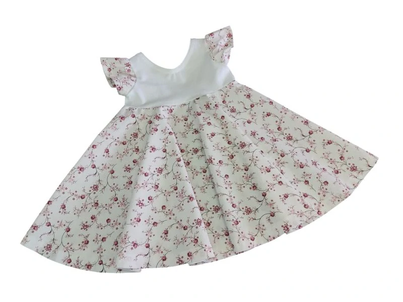 Dívčí letní šaty - Drobné převislé růžičky