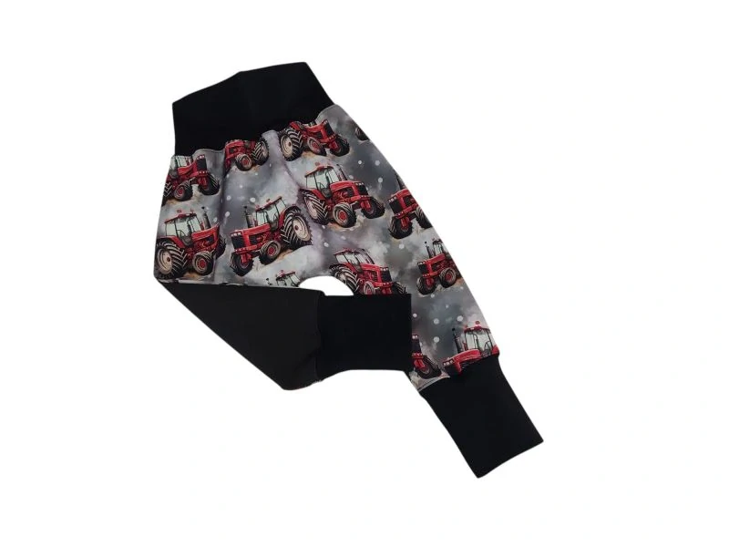 Chlapecké jarní - podzimní softshellové turky - Červené traktory + černá