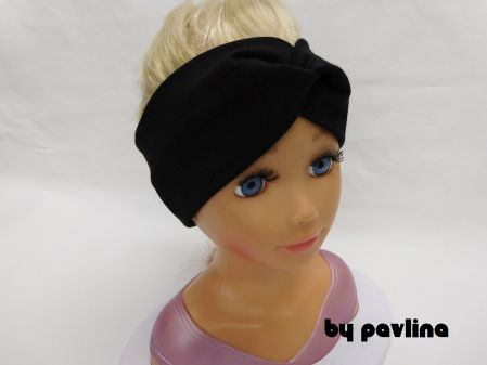 Dívčí čelenka - Černá