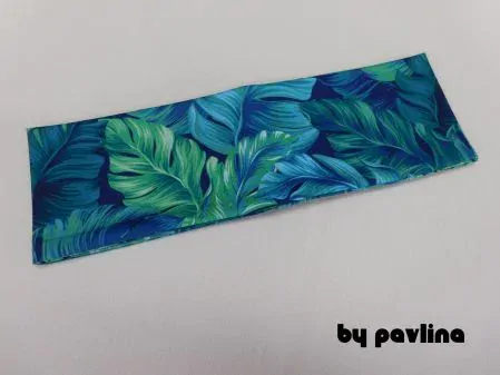 Dívčí / dámská funkční čelenka - Listy Monstera