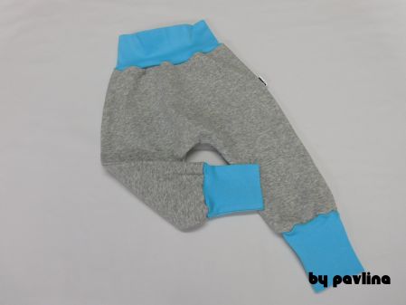 Dětské teploučké turky / prdeláčky - Šedý melír