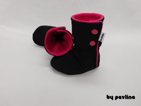 Softshellové válenky - Kočička se sytě růžovou