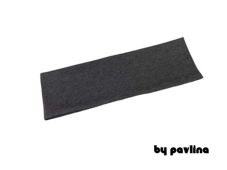 Unisex čelenka ú. - rovná - Antracit