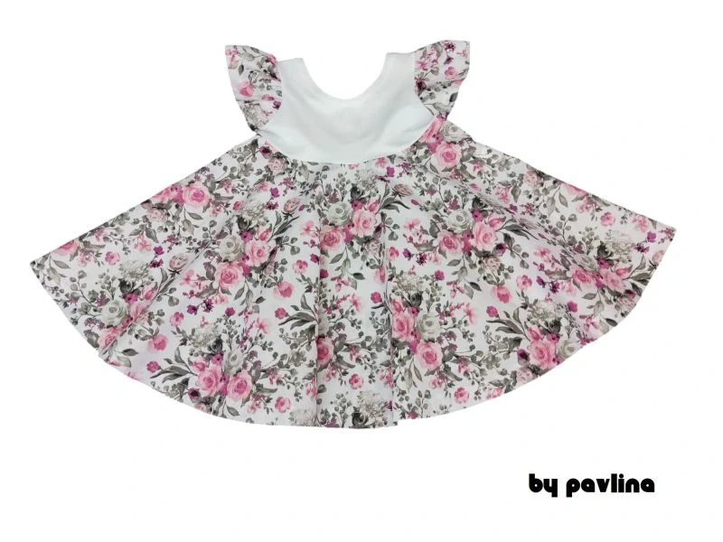 Dívčí letní šaty - Kytice růží