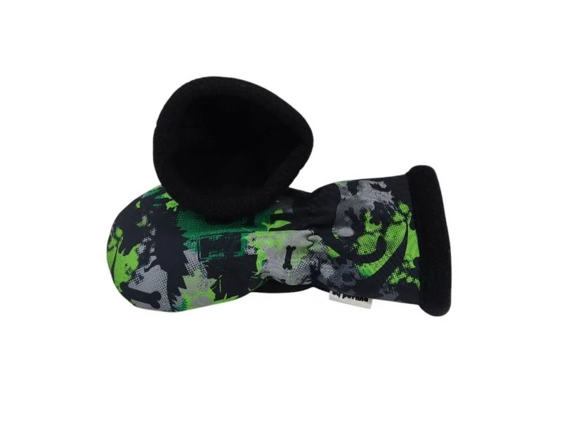 Dětské softshellové rukavice - Dino maskáč + černá