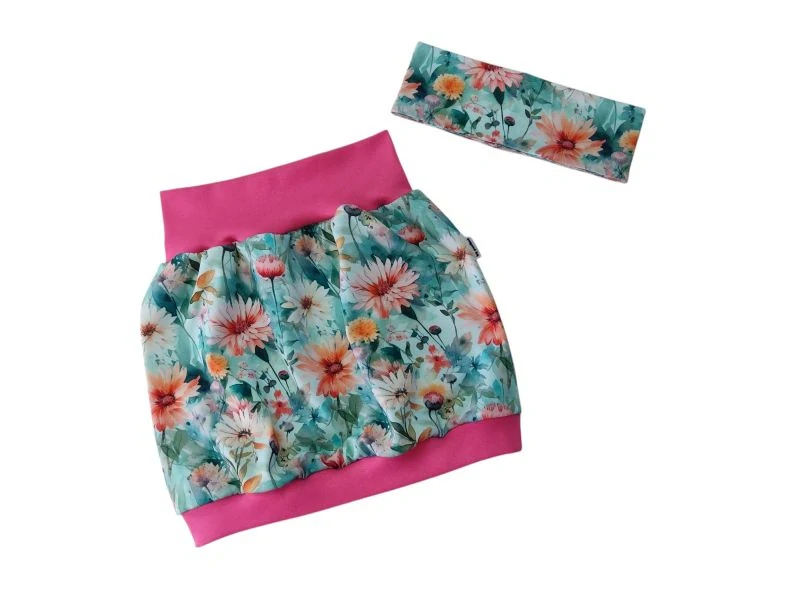 Dívčí / dámká čelenka - Letní louka akv.