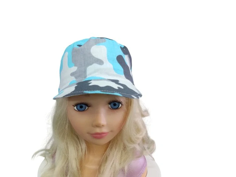 Dětská kšiltovka - Maskáč tyrkys