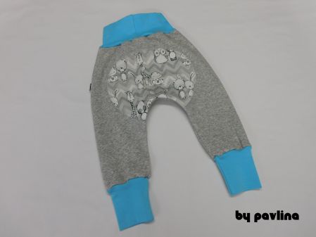 Dětské teploučké turky / prdeláčky - Šedý melír